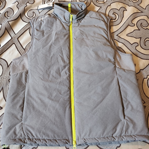 SOLD!!! $198 Ralph Lauren RLX Spyglass Full Zip Stretch Performance Vest L Grey - Picture 2 of 11